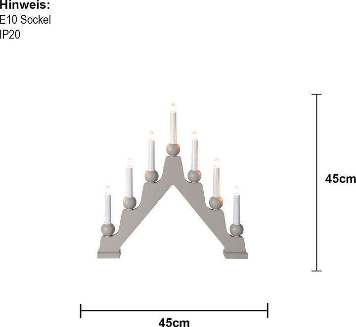Produktbild Star Trading Kerzenleuchter Emma