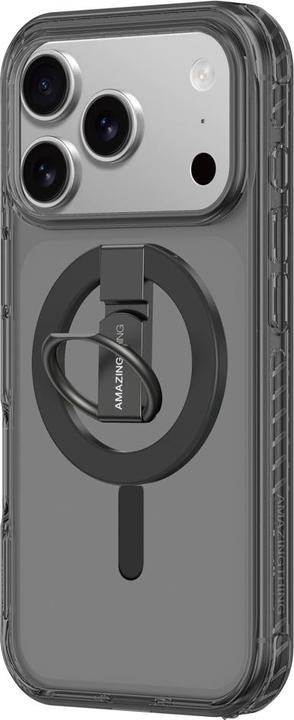 Produktbild Amazingthing Titan Pro Grip Ring Set Hülle für iPhone 17 Pro, kompatibel mit MagSafe, Schwarz (Apple iPhone 17 Pro)