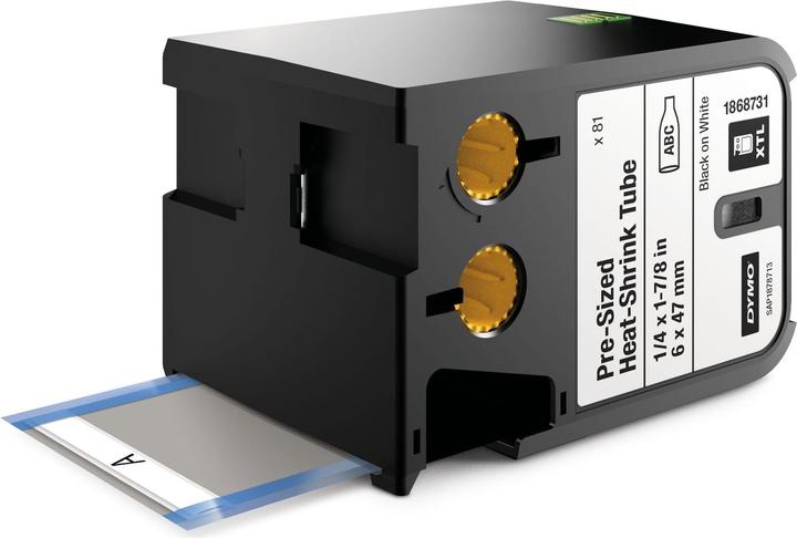 Image du produit Dymo Gaine thermorétractable XTL (0.60 cm, Noir)