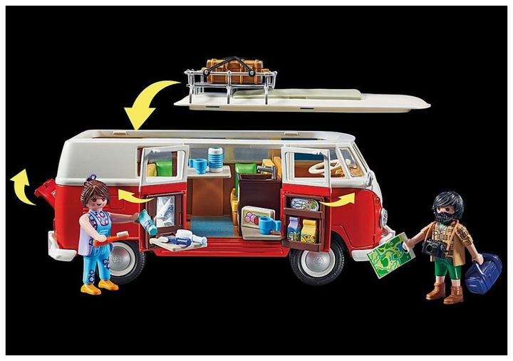 Image du produit Playmobil Volkswagen T1 Camping Bus (70176, Voiture populaire Playmobil)