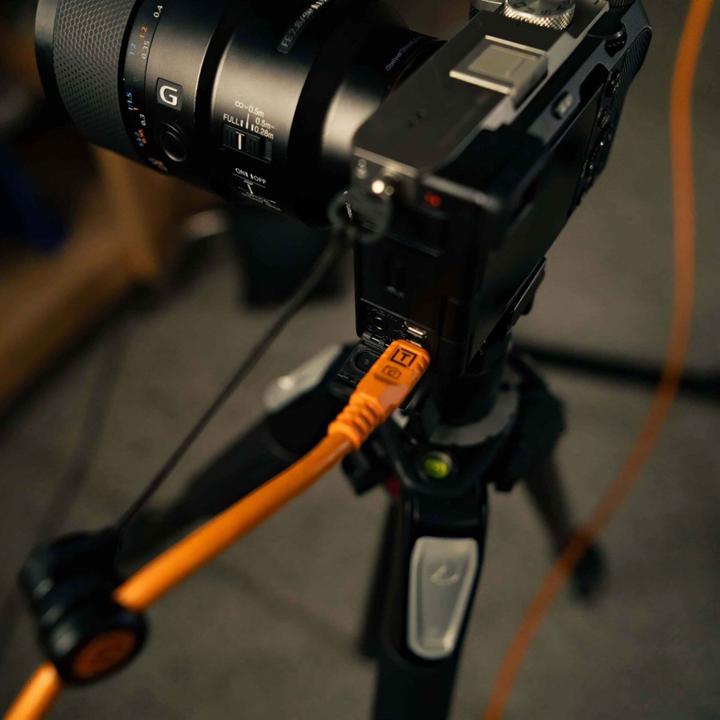 Image du produit Tether Tools TetherPro USB-C Optima 10G gerade orange 4,6m (4.60 m, USB 3.2 Gen 2)