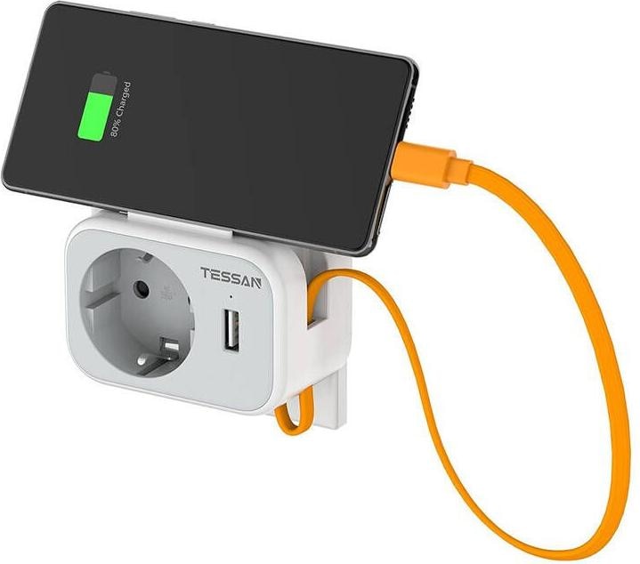 Produktbild Tessan Wall Socket TS-332-DE (USB-A, USB-C, 3 x)