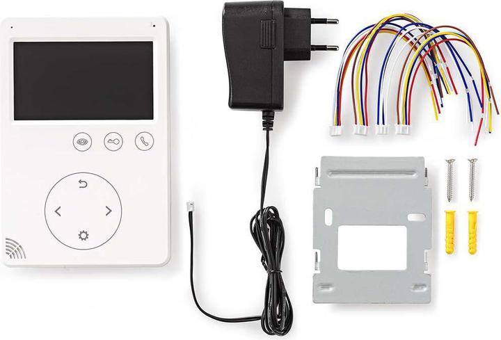 Actual product image Nedis Security camera for door - 4.3" - unlock function - colour monitor - white (Funk)