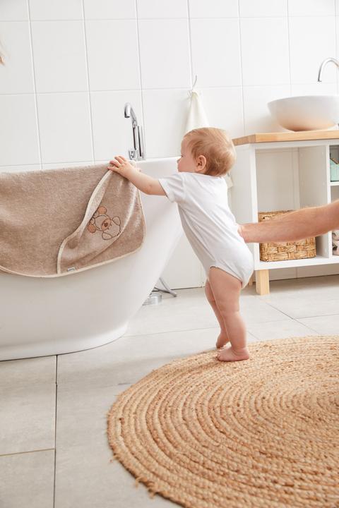 Actual product image Sterntaler Baby hooded towel dog Lucky 100 x 100 cm