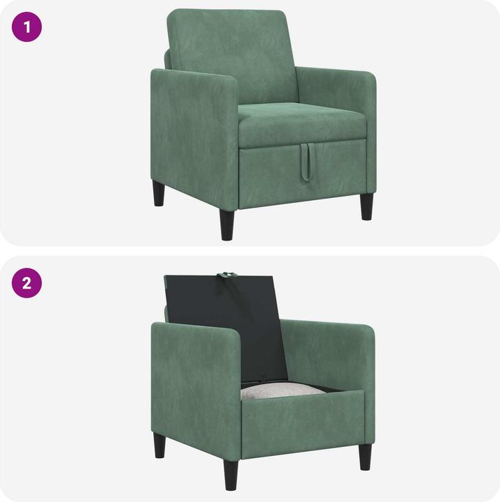 Produktbild vidaXL Sofa mit Stauraum