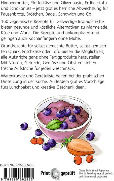 Produktbild Brotaufstriche selbst gemacht (Deutsch, Jutta Grimm, Karin Bauer, Margret Schneevoigt, 2013)