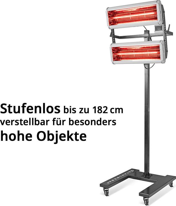 Produktbild Stahlwerk Infrarot Lacktrockner IL-2400 ST mit 2.400 Watt und Stativ