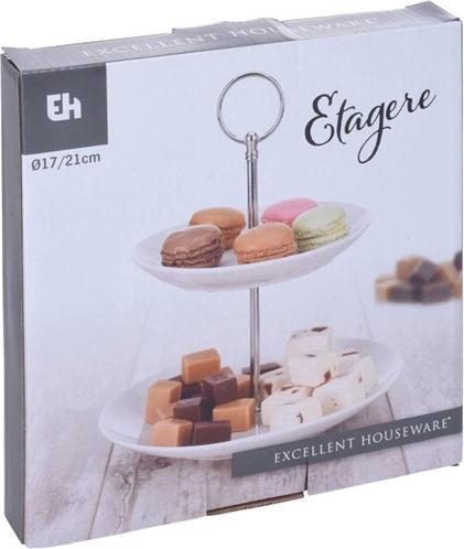 Actual product image No Name Food Stand Porcelain 2 Layer