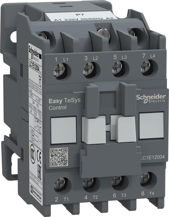 Actual product image Schneider Easy TeSys contactor 4NO 25A 230V AC 50/60Hz LC1E12004P7