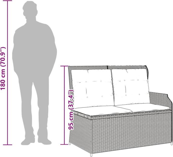 Produktbild vidaXL 10-tlg. Garten-Lounge-Set mit Kissen