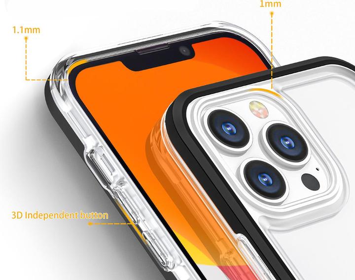Produktbild Hurtel Klare 3in1 Hülle für Samsung Galaxy A03 Silikonhülle mit Rahmen blau (Samsung Galaxy A03)