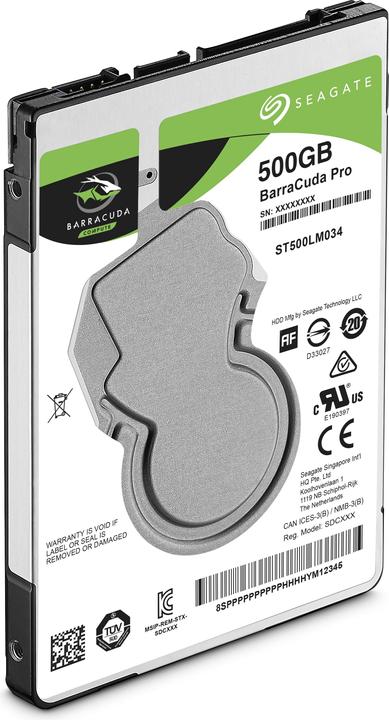 Produktbild Seagate BarraCuda Pro (0.50 TB, 2.5", SMR)
