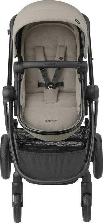Actual product image Maxi-Cosi Zelia 3 Luxe Twillic Truffle Fr (Black glossy frame & Black Leather)