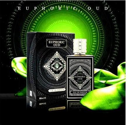 Actual product image Ameer Al Oud Euphoric Oud By Fragrance World 2.7oz EDP Unisex NIB Imported UAE (Eau de parfum)