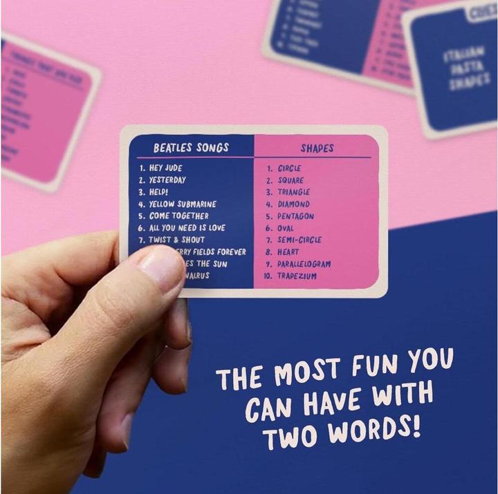 Actual product image Gamely D Version von Clues in Twos (German, 2 - 8 Players)