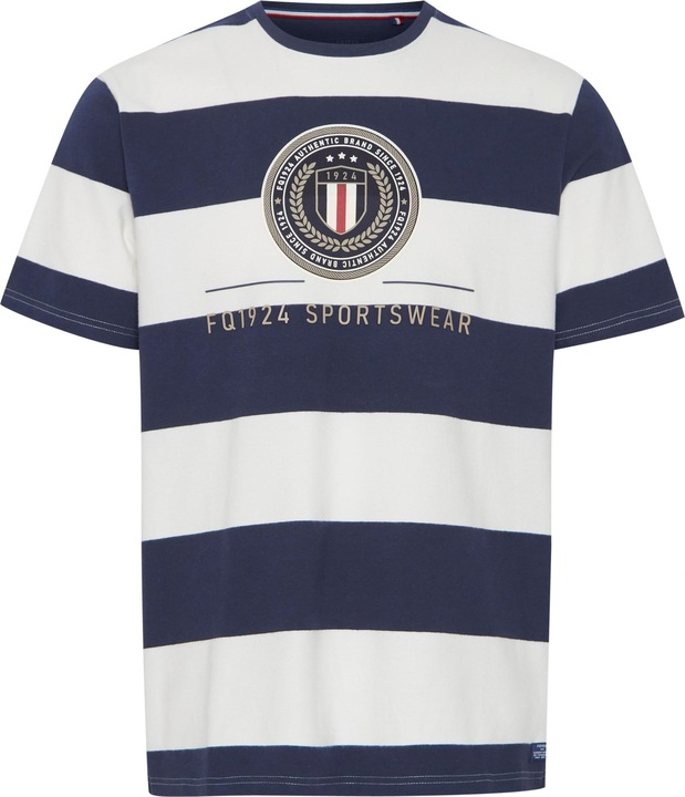 Produktbild FQ1924 FQTom SS stripe tee w logo print 21900645 (XXL)