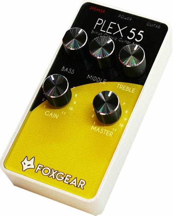 Foxgear Plex 55 Guitar Amplifier Pedal with 55W RMS, EQ Controls, and 24V Power (Guitar, 55 W)