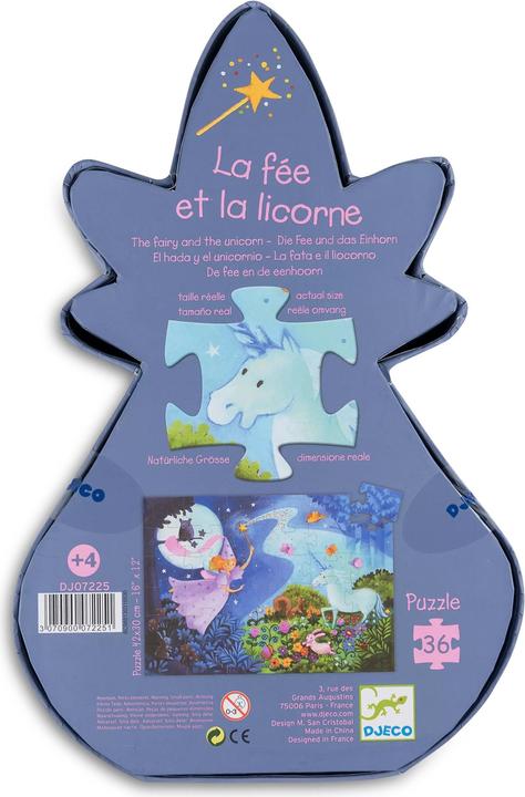 Produktbild Djeco Die Fee und das Einhorn (36 Teile)