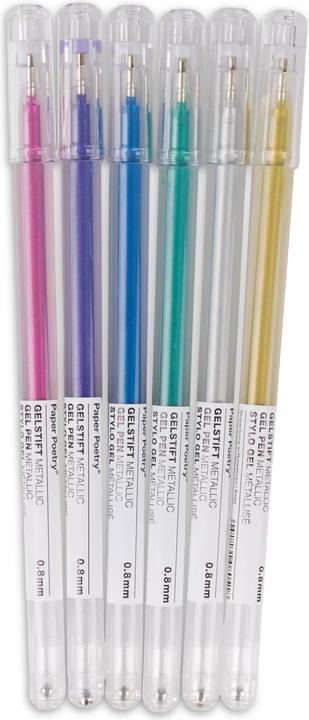 Actual product image Paper Poetry Writing (Multicoloured, 6 x)