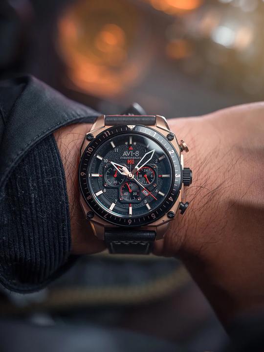 Actual product image AVI-8 AV-4100-06 (Chronograph)