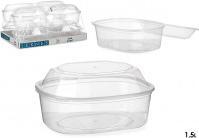 Actual product image Leknes 1500ml rectangular plastic lunch box