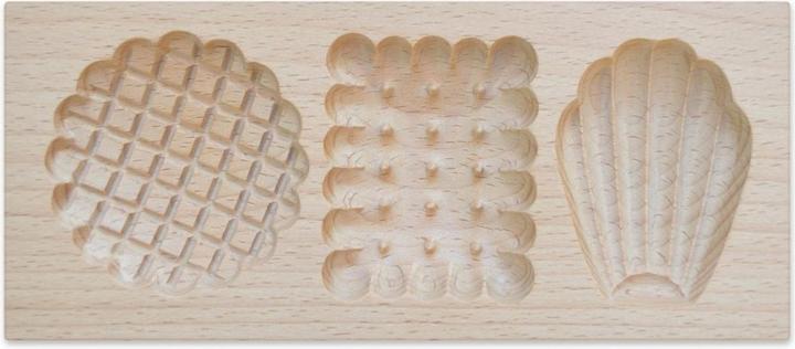 Actual product image ScrapCooking Holzform für gefüllte Kekse Petits Biscuits, 20x10x2cm