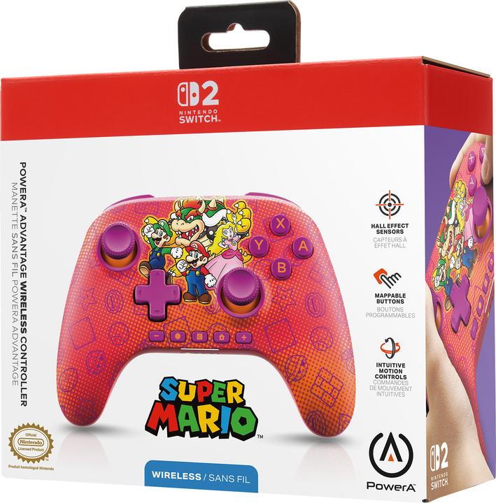 Productafbeelding PowerA Advantage Wireless Controller NSW2 -Mario & Friends (Switch 2, Switch Lite, Switch OLED, Switch)