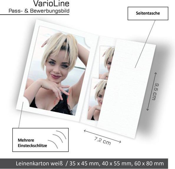 Produktbild Daiber 1x100 Passbildmappen für 3 Bildformate (15 x 20 cm)