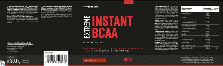 Produktbild Body Attack Extreme Instant BCAA (500g Dose) (Ice Tea, 1 x, 500 g)