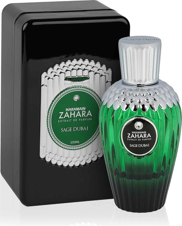 Actual product image Al Haramain Zahara Sage Dubai Unisex Extrait De Parfum Spray 3.4 Oz (Extrait De Parfum, 100 ml)