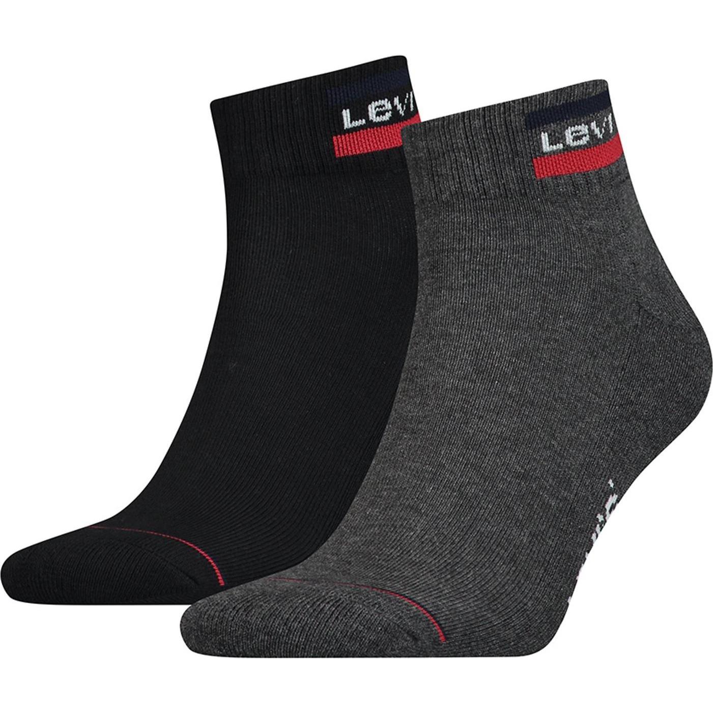 Thumbnail - Levis, Herren, Socken, Socken Sportlich, Schwarz, (6er Pack, 39 - 42)
