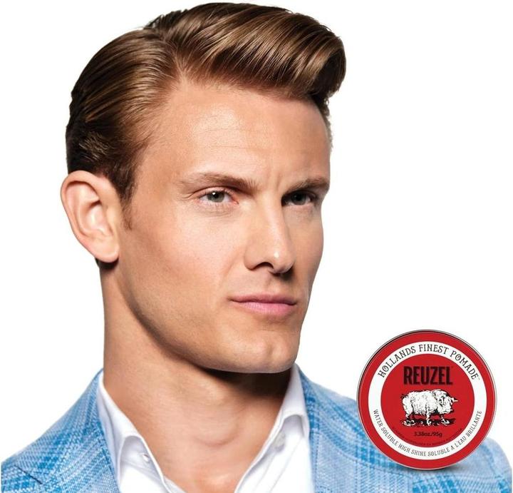 Image du produit Reuzel Red Pomade Medium Hold High Shine Pomade for Men (Cire capillaire, Gel coiffant)