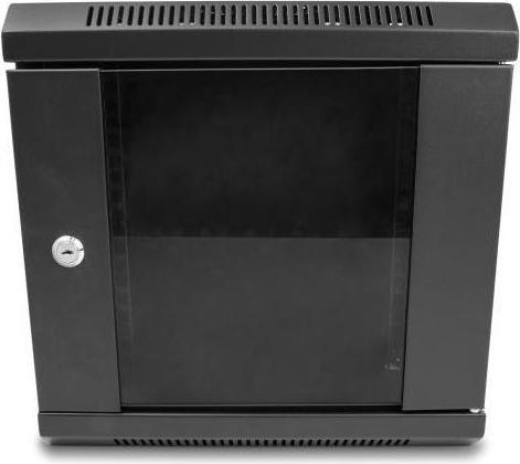 Produktbild Delock 10? Netzwerkschrank mit Glastür 6 HE schwarz (6 HE, 10 Zoll Rack)