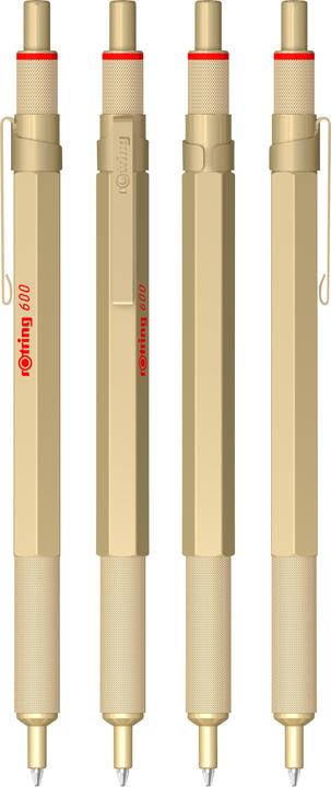 Image du produit Rotring Stylo à bille 600 Or Métallique M noir Boîte cadeau (Or Métallique, 1 x)