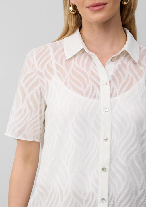 Image du produit S.Oliver Bluse Semitransparente Bluse mit Strukturmuster (44)