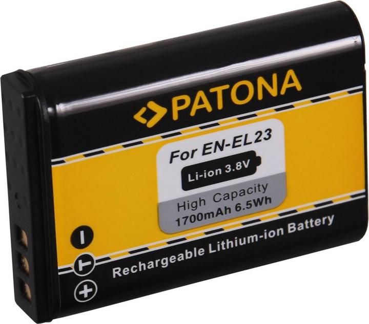 Actual product image Patona Akku f. Nikon Coolpix P600 Nikon EN-EL23 ENEL23 Nikon P600 (Camera battery)