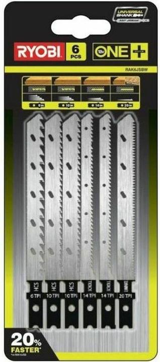 Image du produit Ryobi stiksavsblade til trae RAK6JSBW 6 dele