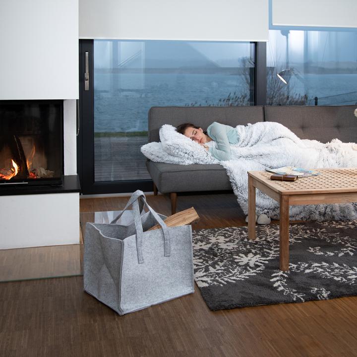 Produktbild Relaxdays Kaminholzkorb (43 x 36.5 x 34.5 cm)