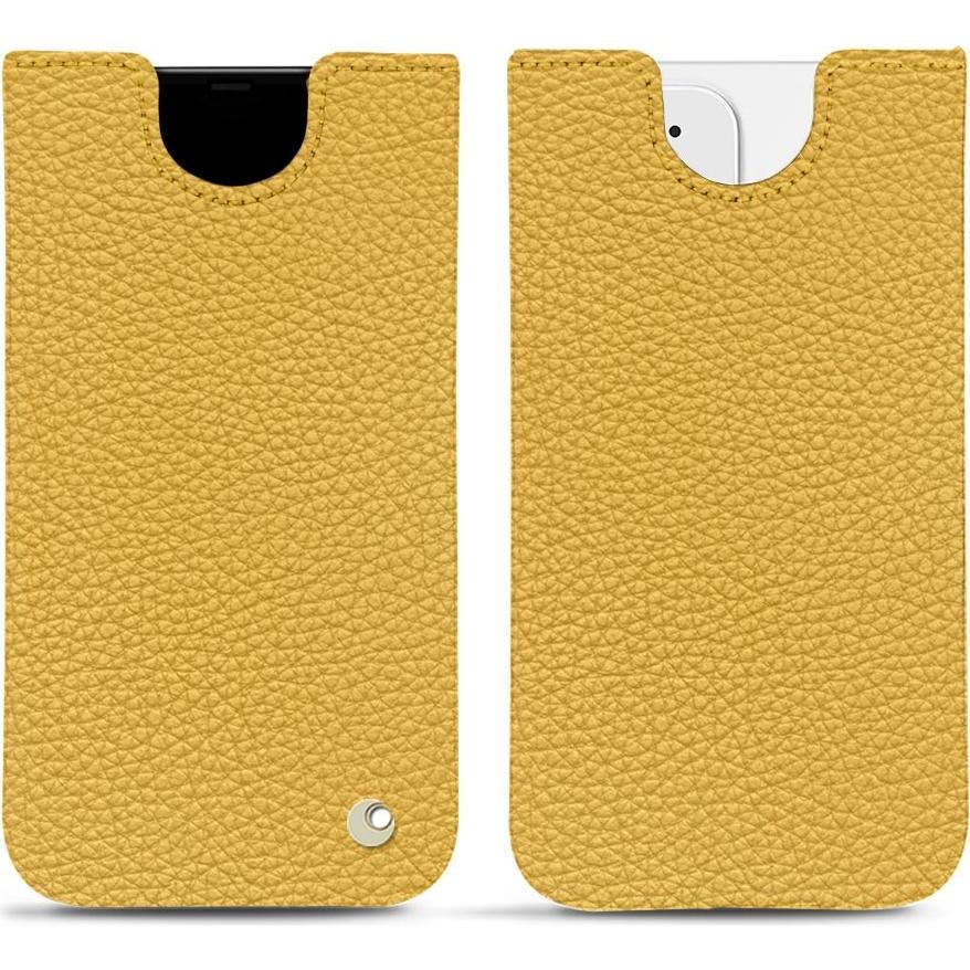 Noreve Lederschutzhülle (Apple iPhone 12), Smartphone Hülle, Orange