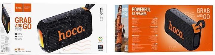 Actual product image Hoco Bluetooth speakers Speaker bluetooth 2 x 10W 4h HC32 black (4 h)