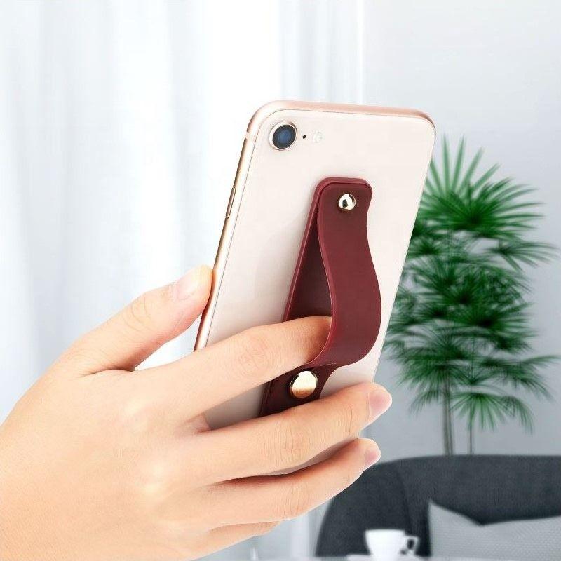 Thumbnail - Hurtel Self-adhesive finger holder with zipper - purple, Smartphone Halterung, Violett