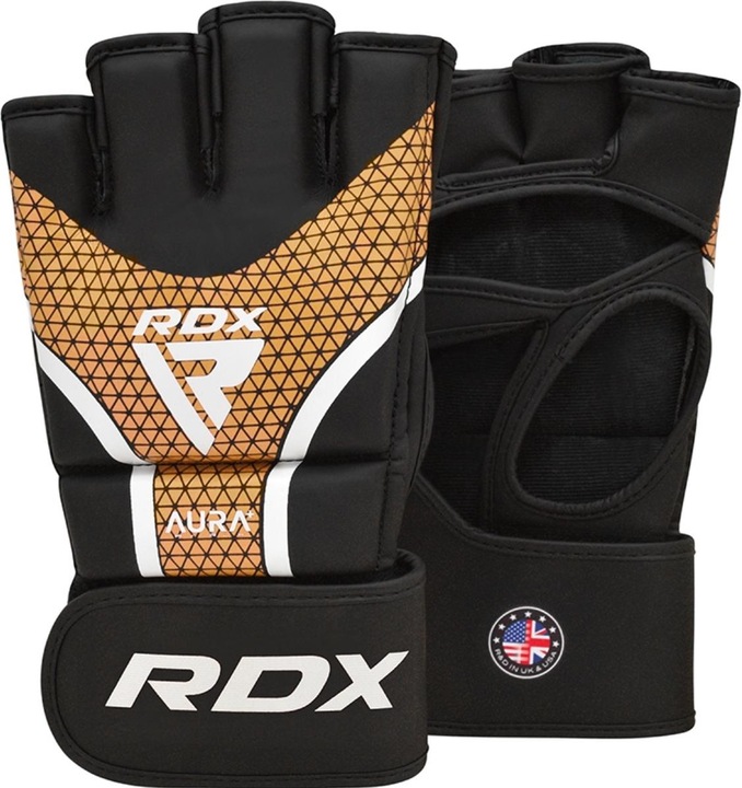 Produktbild Rdx MMA Handschuhe Aura Plus T-17 Black Golden-M (M)