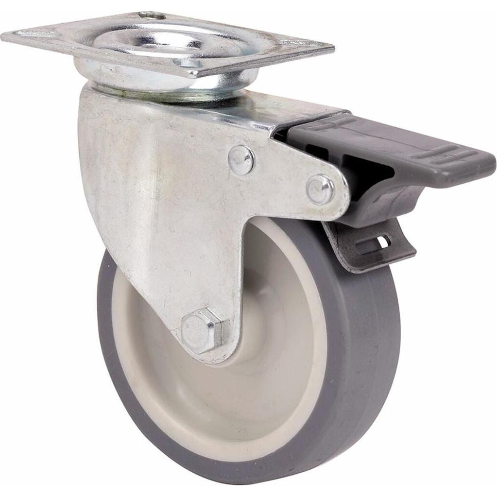 Ruedas Alex, Ruote + Rotelle, Rueda Grau Gummi Poliamix Ø6 Cm 50 Kg Drehbar