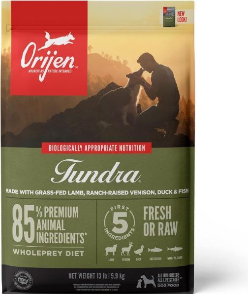 Actual product image Orijen Dry food Dog Tundra with goat (Adult, 1 pcs., 6190 g)