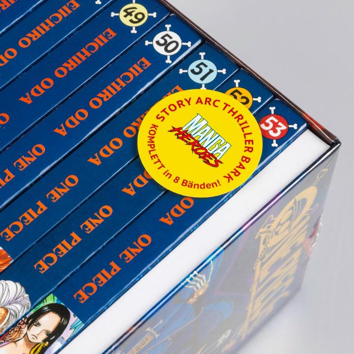 Immagine prodotto One Piece slipcase 5: Thriller Bark (inclusi i volumi 46-53) (Tedesco, Antje Bockel, Josef Shanel, Matthias Wissnet, Eiichiro Oda, 2024)