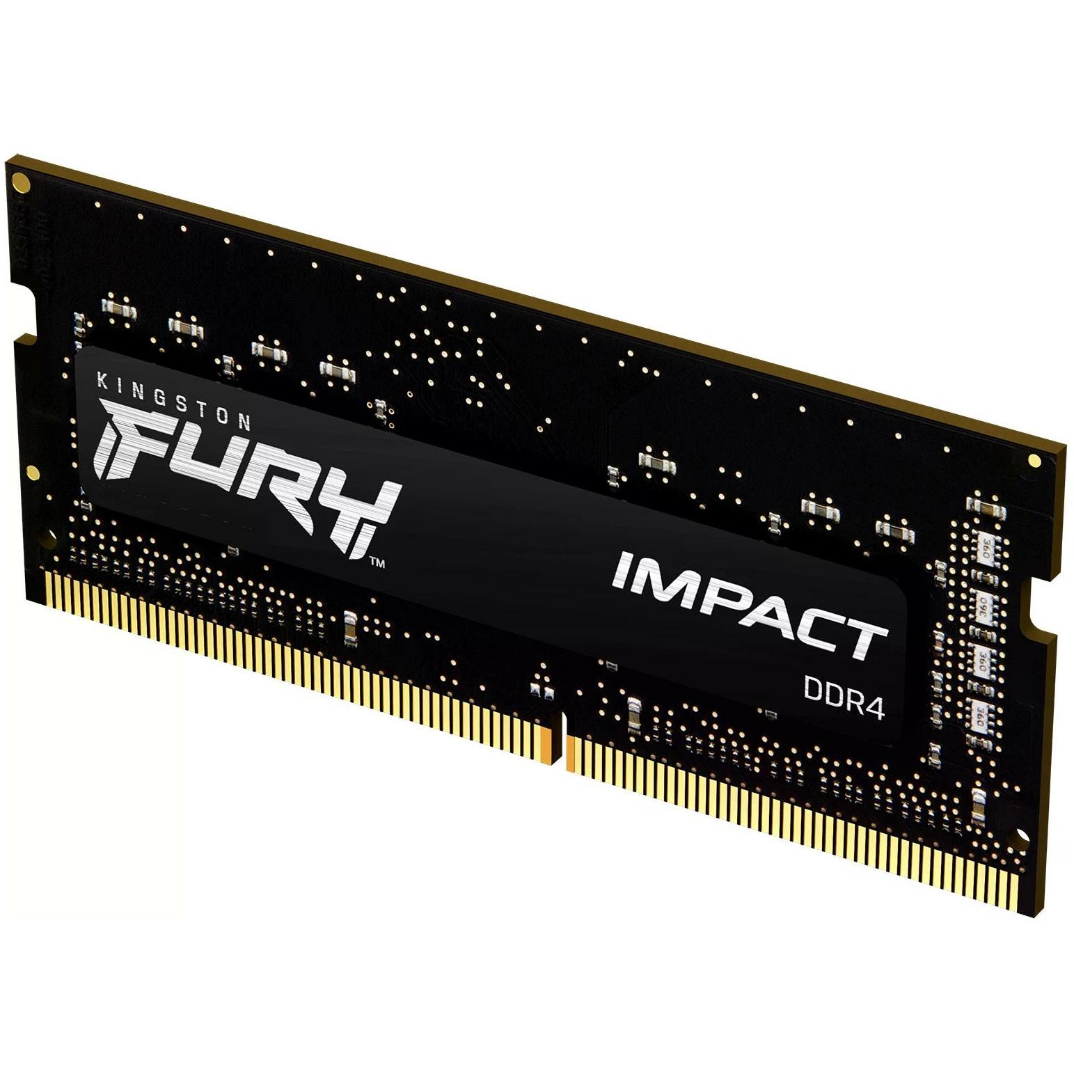 Kingston FURY Impact (1 x 16GB, 3200 MHz, DDR4-RAM, SO-DIMM), RAM, Schwarz