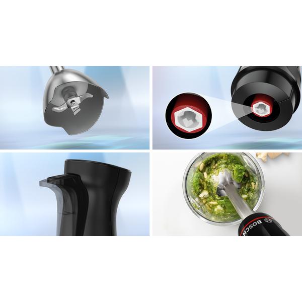 Thumbnail - Bosch Hausgeräte MSM4B624 Stabmixer 1000W, Stabmixer, Schwarz, Grau