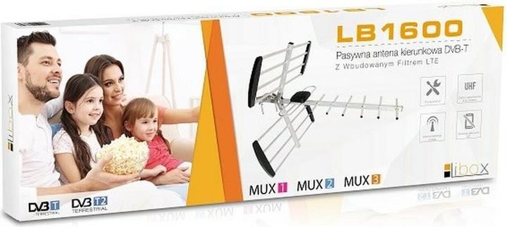 Actual product image Libox RTV Antenna Directional antenna 16 pcs. passive DVB-T WITH LTE LB1600 FILTER (Parabolic antenna, 18 dB, DVB-T / -T2, LTE)