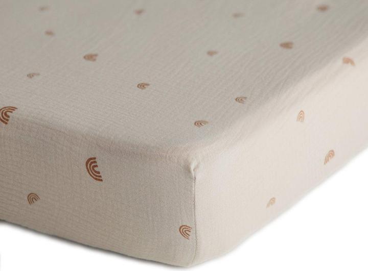 Actual product image Mushie Fitted sheet Rainbow (40 x 100 cm)