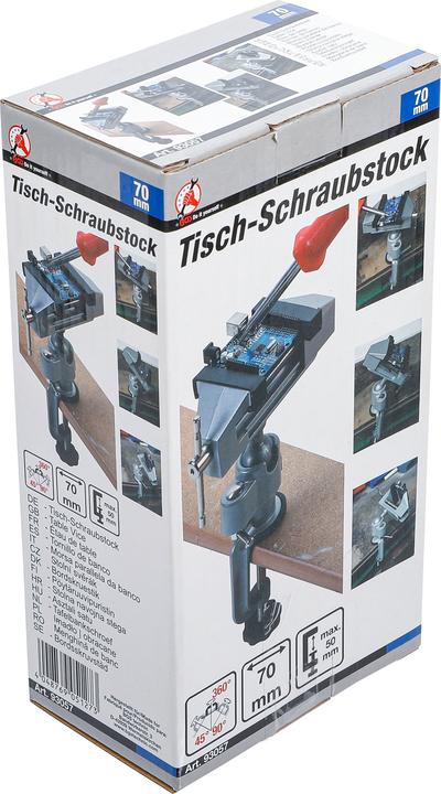 Actual product image BGS Table Bench Vice rotatable Jaws 70 mm